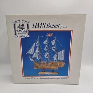 Vintage Heritage Mint Tall Ships Of The World H M S Bounty Ship 9” 1996 Open Box